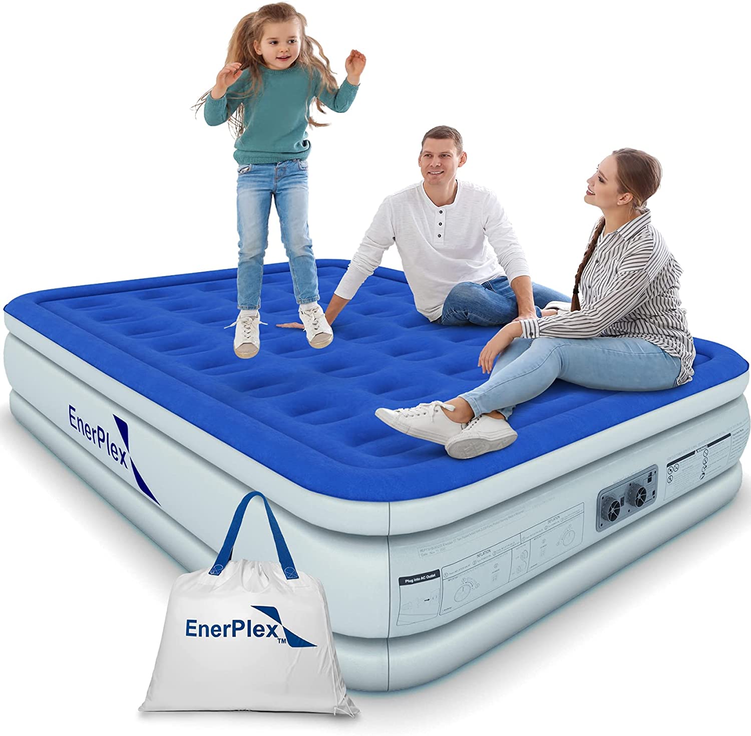 EnerPlex1.jpg EnerPlex Air Mattress with Built-in Pump - Image 1